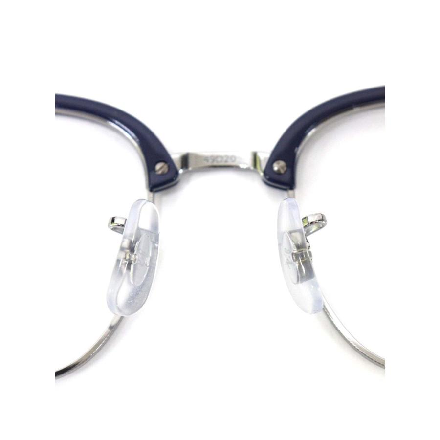 レイバン New CLUBMASTER RB7216 メガネ ネイビー/シルバー ブロウ  