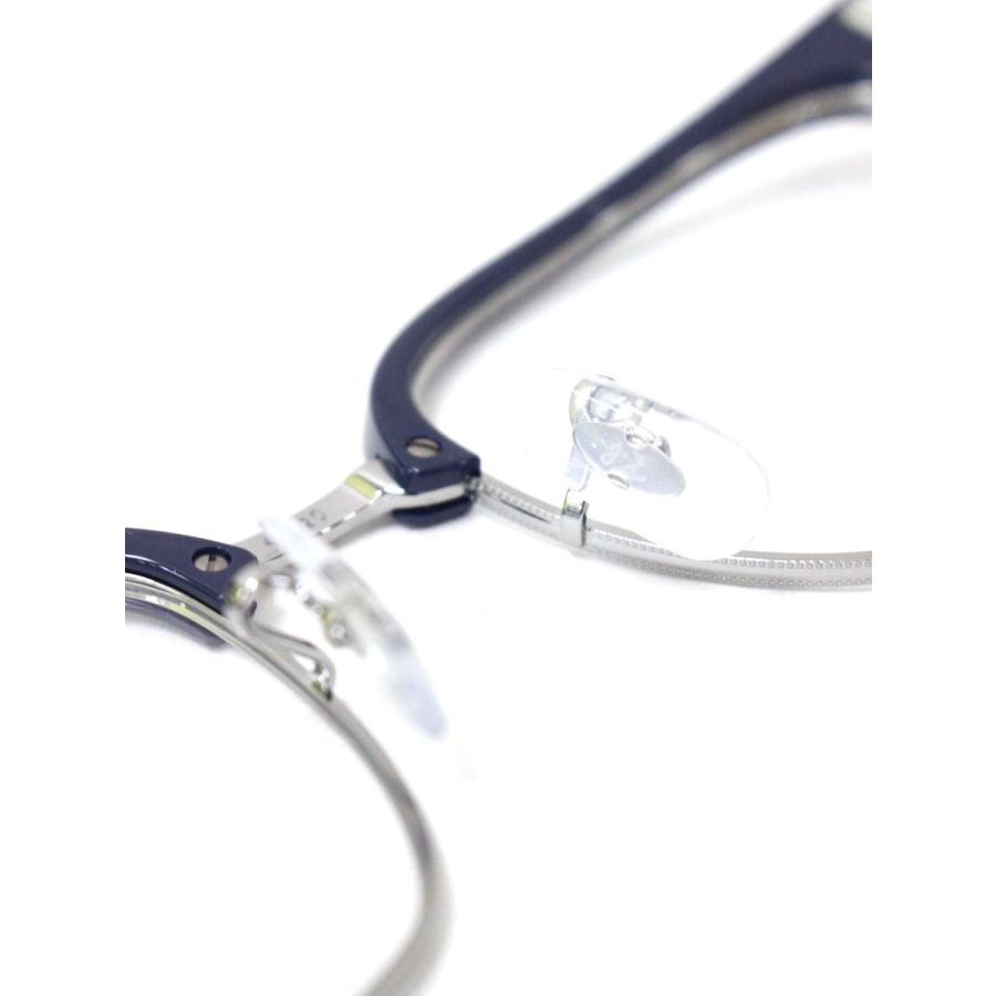 レイバン New CLUBMASTER RB7216 メガネ ネイビー/シルバー ブロウ  