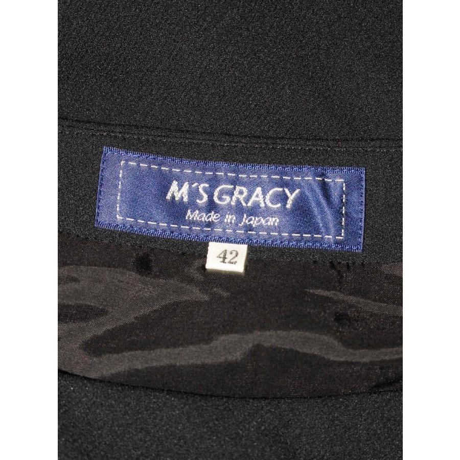 エムズグレイシー　スカート　42 エムズグレイシー 217106 スカート 42 ブラック ギャザー ITDZ8F67O7ZW