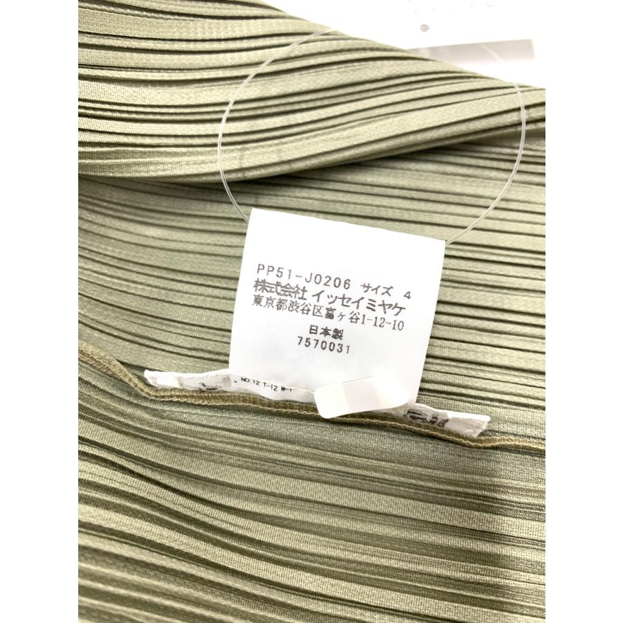 プリーツプリーズ カーキ カーディガン サイズ4 イッセイミヤケ 【公式