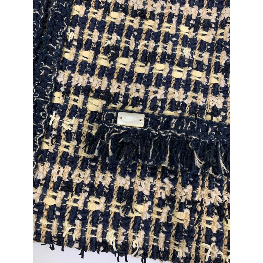 フォクシーブティック 43609 ジャケット 38 ブラック ツイード  