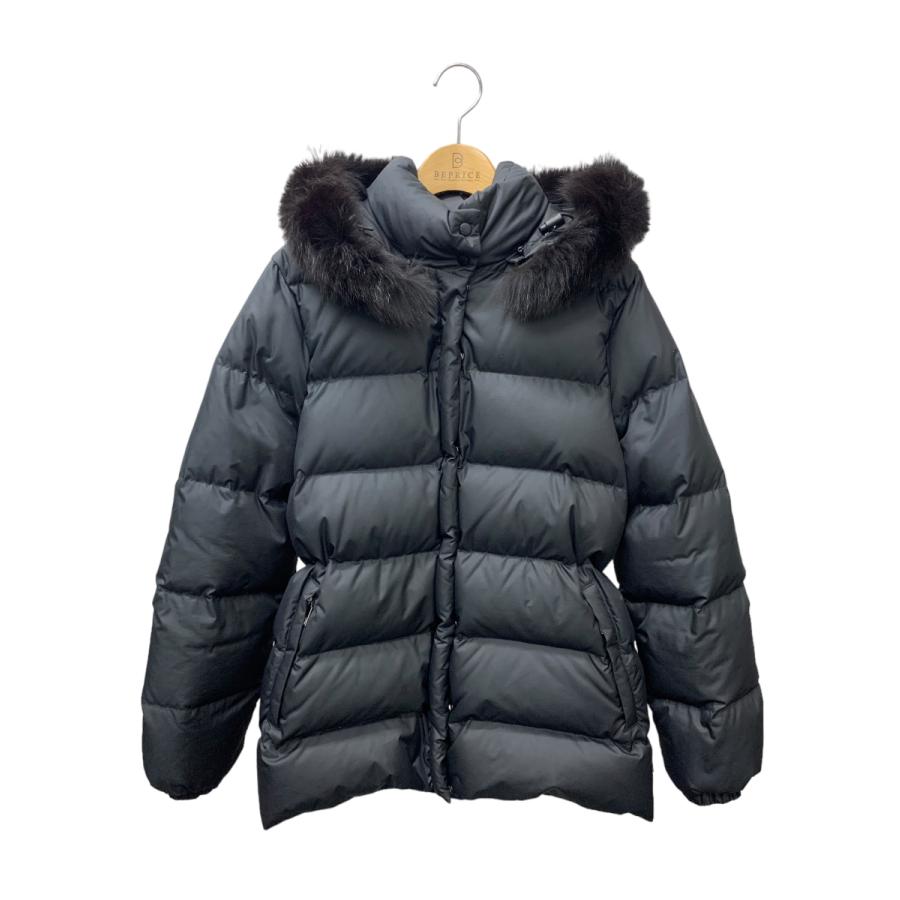 モンクレール Z4H0030 ダウンジャケット 00 ブラック ファー付き