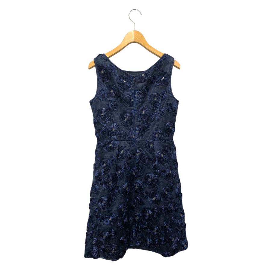エムズグレイシー 811106 ワンピース 36 ネイビー フラワーモチーフ