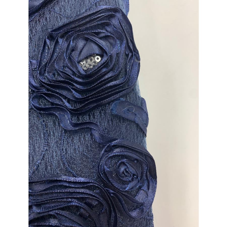 エムズグレイシー 811106 ワンピース 36 ネイビー フラワーモチーフ  