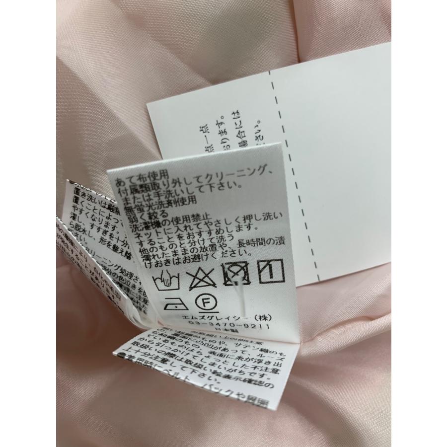 エムズグレイシー　フラワープリントワンピース ピンクリボン付き38 エムズグレイシー フラワープリントレディライクドレス 411115