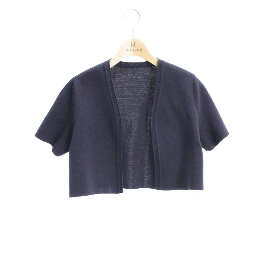 22年 フォクシー FOXEY ボレロ affetto カーディガン 38 フォクシーブティック Bolero Affetto 42204 ボレロ 38 ネイビー