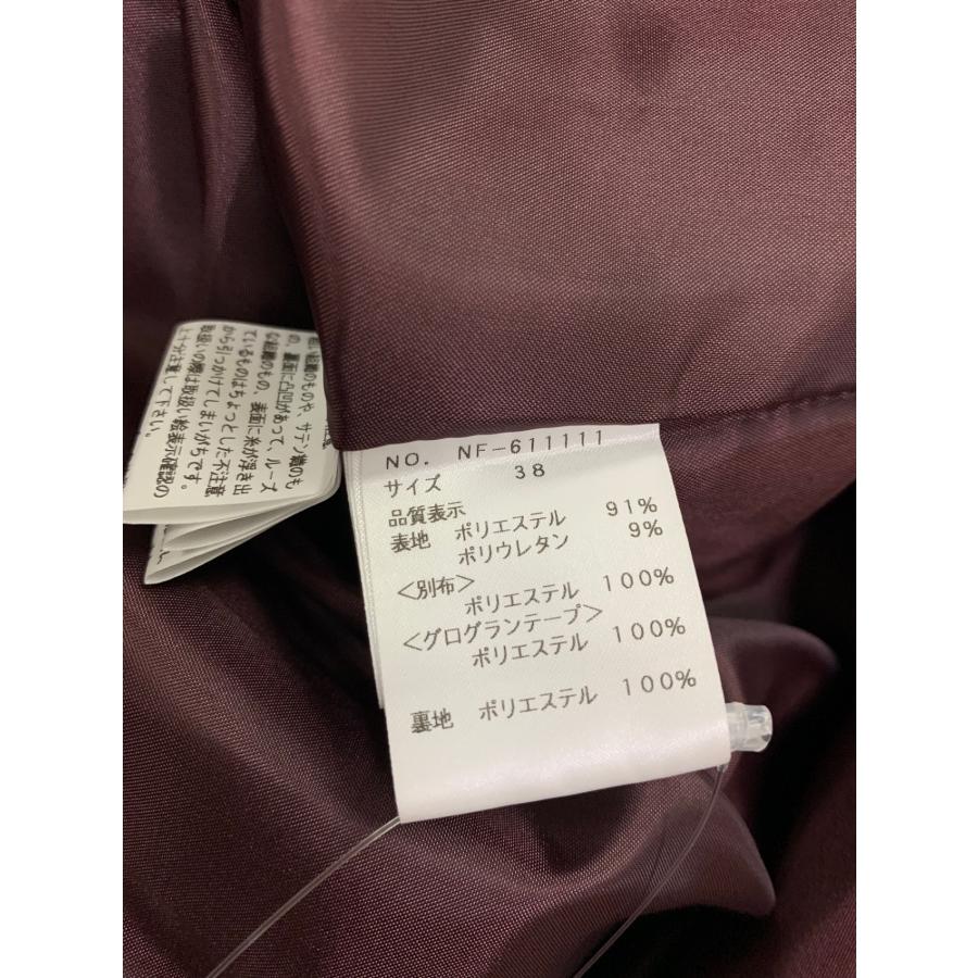 エムズグレイシー 611111 ワンピース 38 ワインレッド フロントジップ 