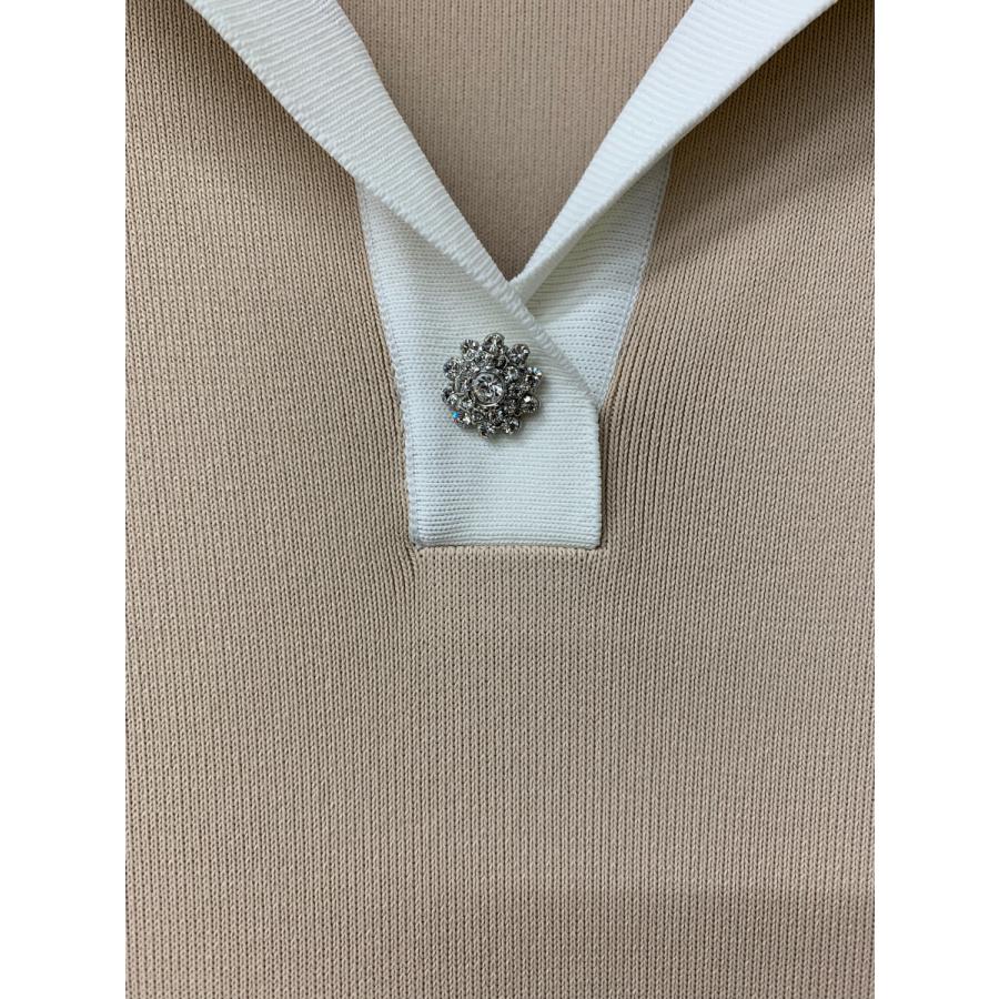 フォクシー　ワンピース40 フォクシーブティック 37737 ニットワンピース 40 ベージュ