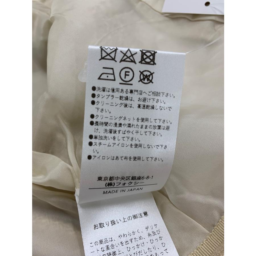 美品フォクシーブティック テーラードジャケット クリーム サイズ40*CD896 美品フォクシーブティック テーラードジャケット クリーム