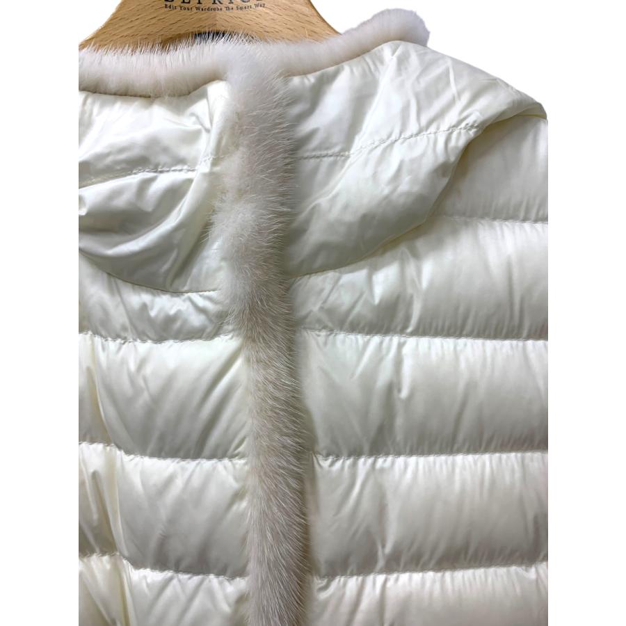 モンクレール BEURRE GILET F10931B10501 C0357 ダウンベスト 00 ホワイト ミンクファー フード付き ITFI5E997MFF｜beprice｜05