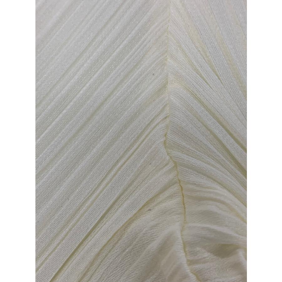 プリーツプリーズ イッセイミヤケ ストレートパンツ アイボリー 4 PLEATS PLEASE プリーツプリーズ ISSEY MIYAKE イッセイミヤケ