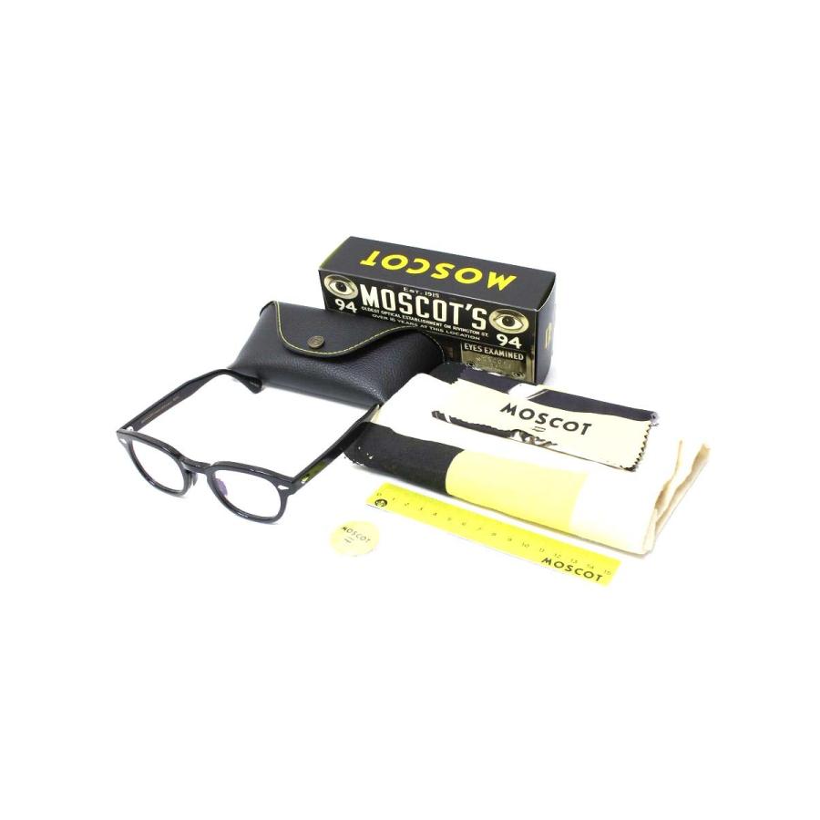 MOSCOT ブラックフレーム メガネ セット モスコット LEMTOSH メガネ ブラック セルフレーム フルリム