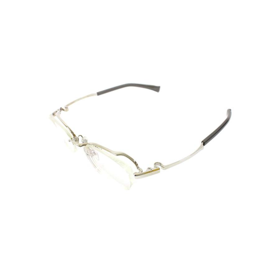 フォーナインズ O-32T メガネ シルバー/グレー メタルフレーム
