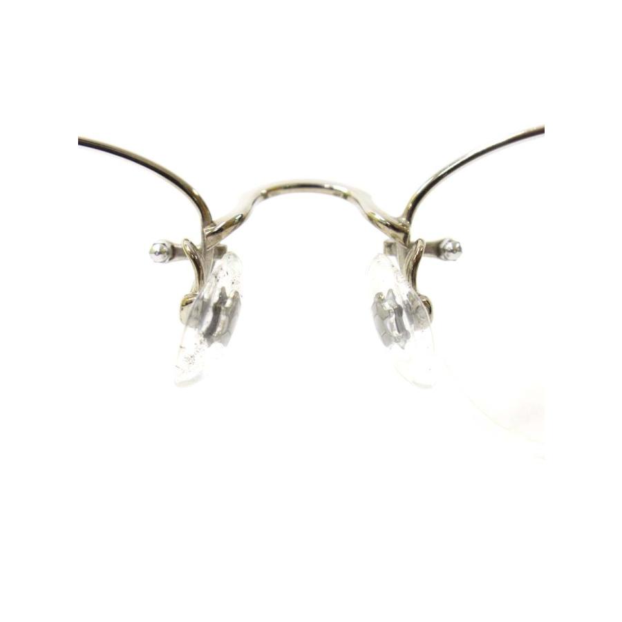 フォーナインズ O-32T メガネ シルバー/グレー メタルフレーム