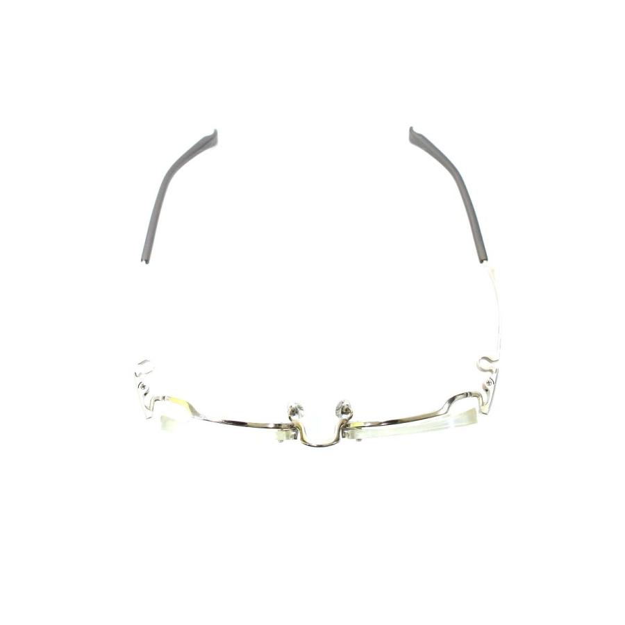 フォーナインズ O-32T メガネ シルバー/グレー メタルフレーム