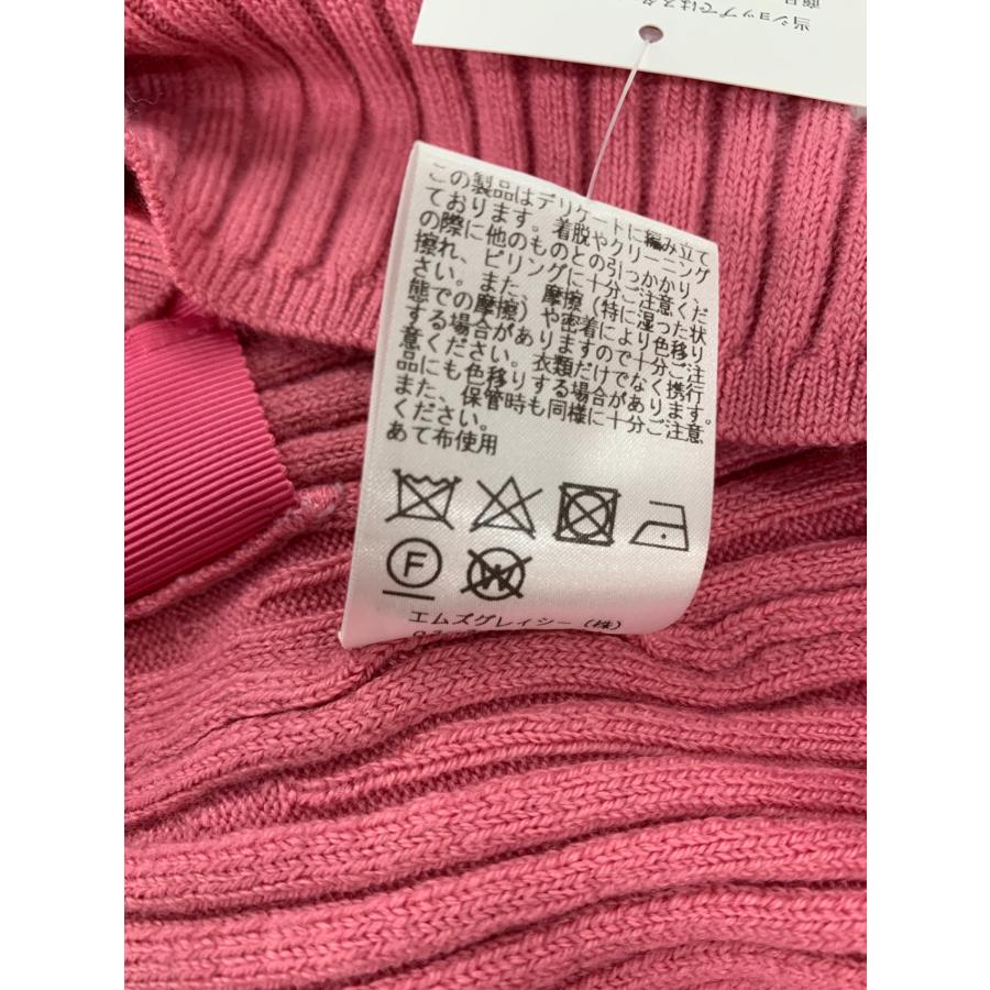 エムズグレイシー 318623 ニット 38 ピンク ウエストリボン エムズグレイシー 318623 ニット 38 ピンク ウエストリボン