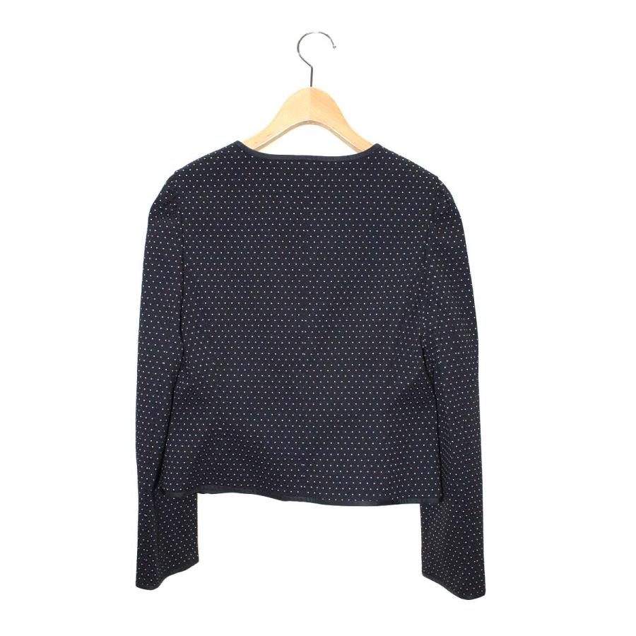 【美品】エムズグレイシー上下セットジュエリープリント　カメリアフォーマル40希少 エムズグレイシー 914512 ジャケット 40 ブラック カメリア Wジップ