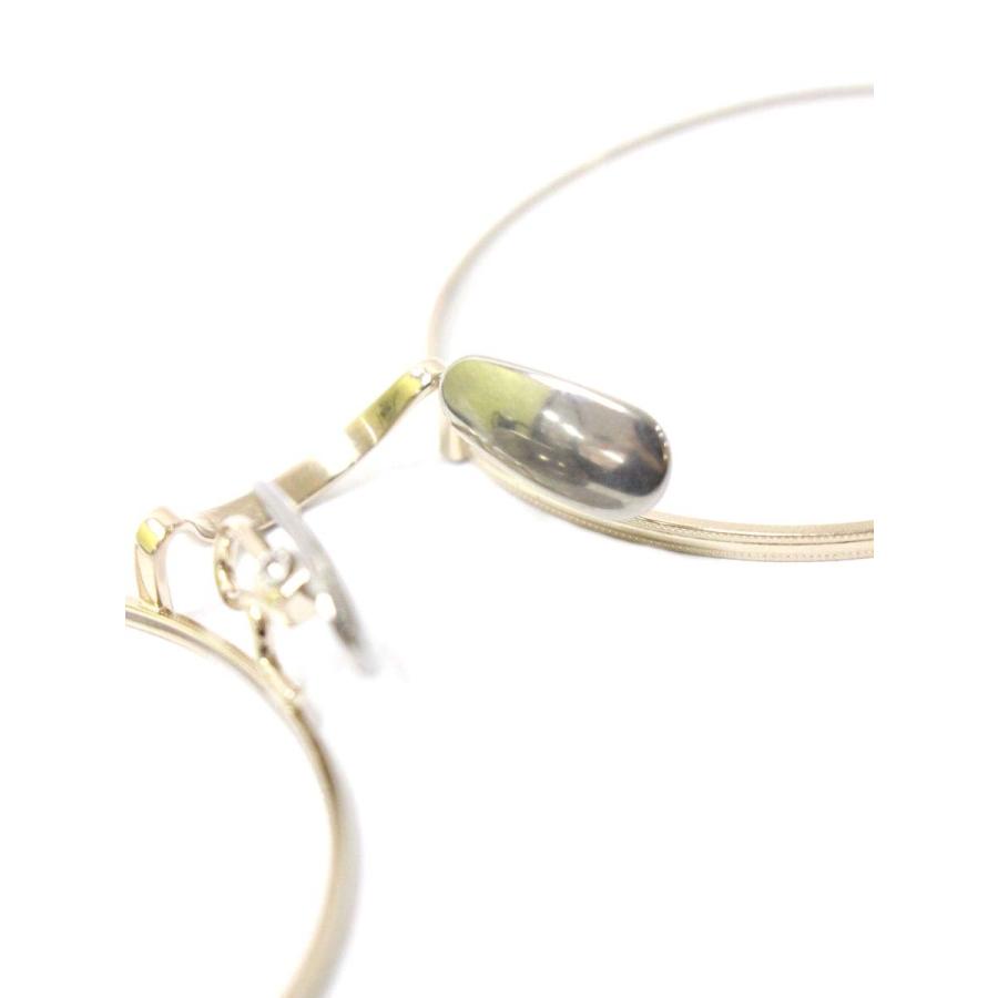 金子眼鏡 KV-150 メガネ シルバー コンビフレーム ラウンド