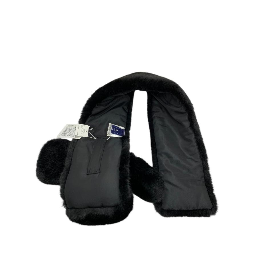 エムズグレイシー 296508 マフラー ブラック わんちゃん フェイク