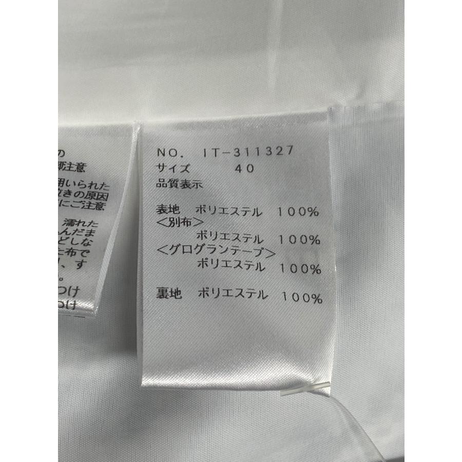 エムズグレイシー 311327 ワンピース 40 ホワイト フラワーモチーフ
