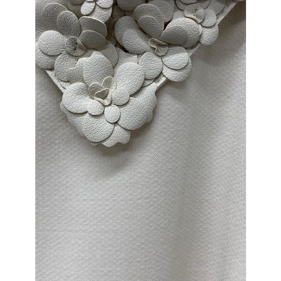 フォクシー ワンピース フラワーシャワー 38 白襟 Flower Shower