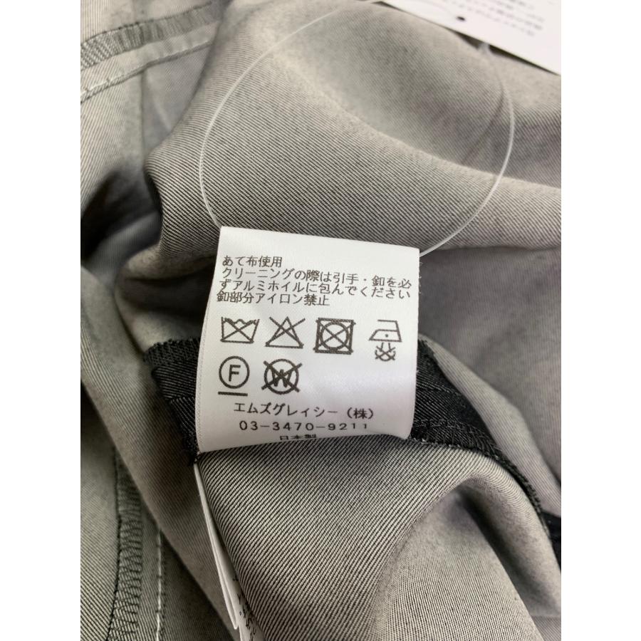 【極美品✨】エムズグレイシー　ステッチ入りテープ付きコンビワンピース　38 エムズグレイシー 611321 ワンピース 38 ブラック デニム調 ステッチ