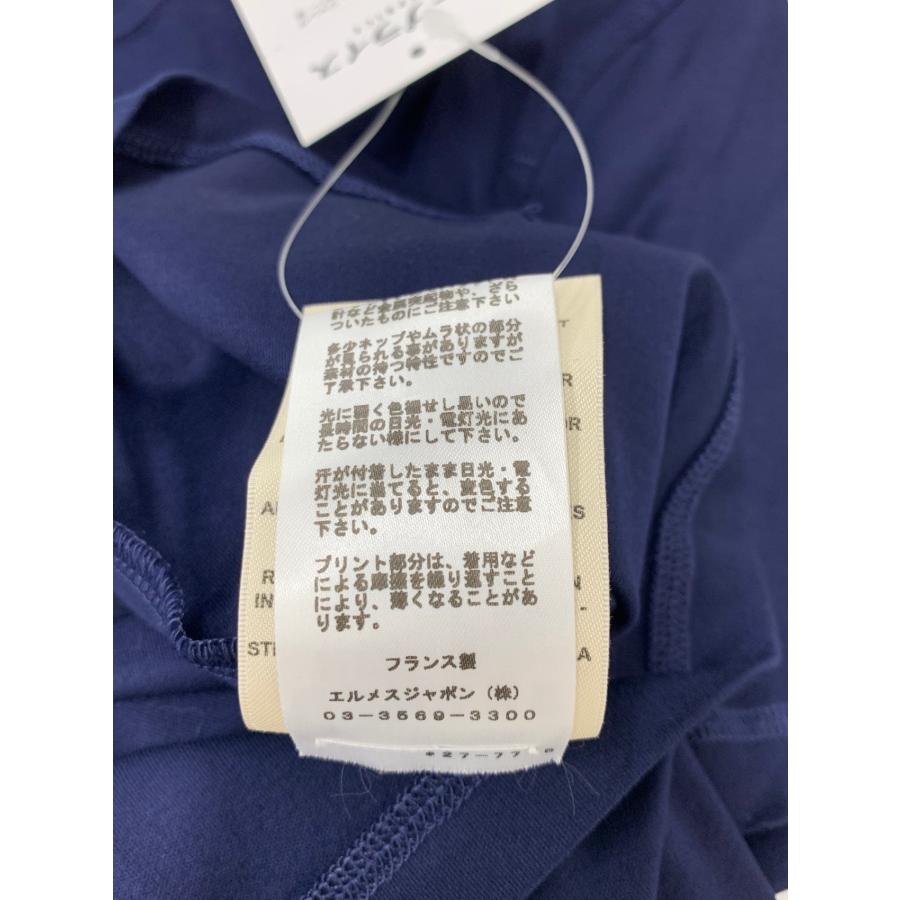 エルメス Jungle Love ジャングルラブ Tシャツ 40 ネイビー 半袖