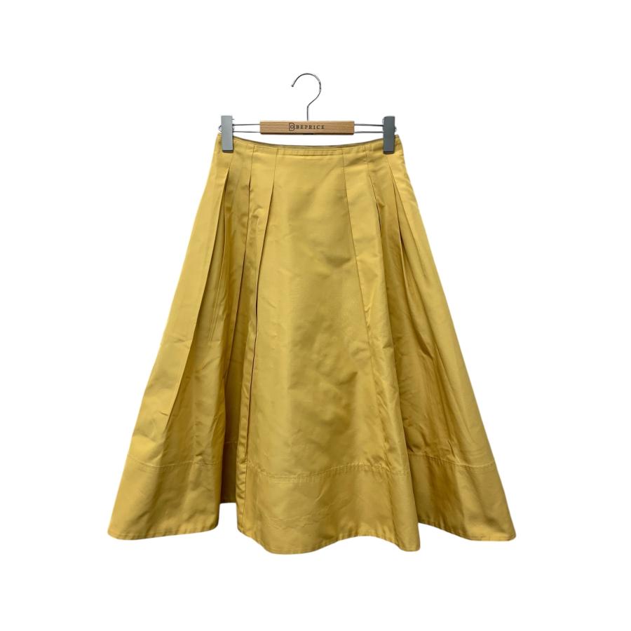 美品　Foxey フォクシー　フレアスカート　シルクスカート　イエロー　38 44176 Skirt 