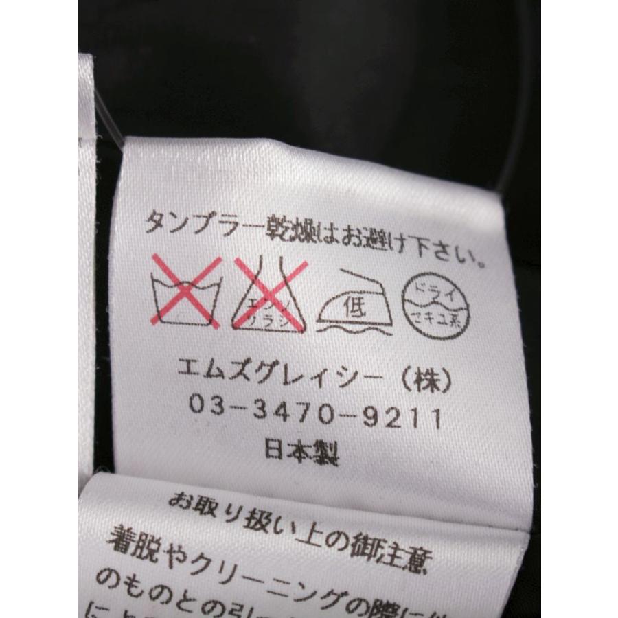 エムズグレイシー 421314 ワンピース 40 ブラック フラワーモチーフ