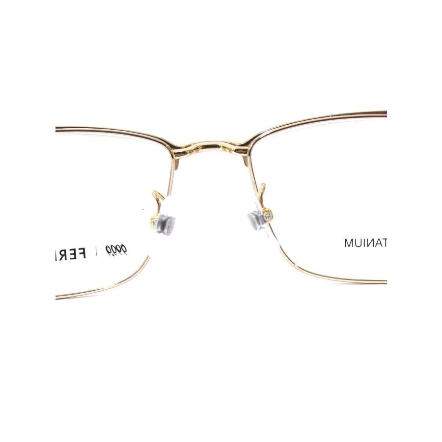 フォーナインズ 999.9  Salvatore Ferragamo コラボ SF9010 メガネ ゴールド/ブラック スクエア ITIPD6SSGPRH フォーナインズ 999.9 Salvatore Ferragamo コラボ SF9010 メガネ