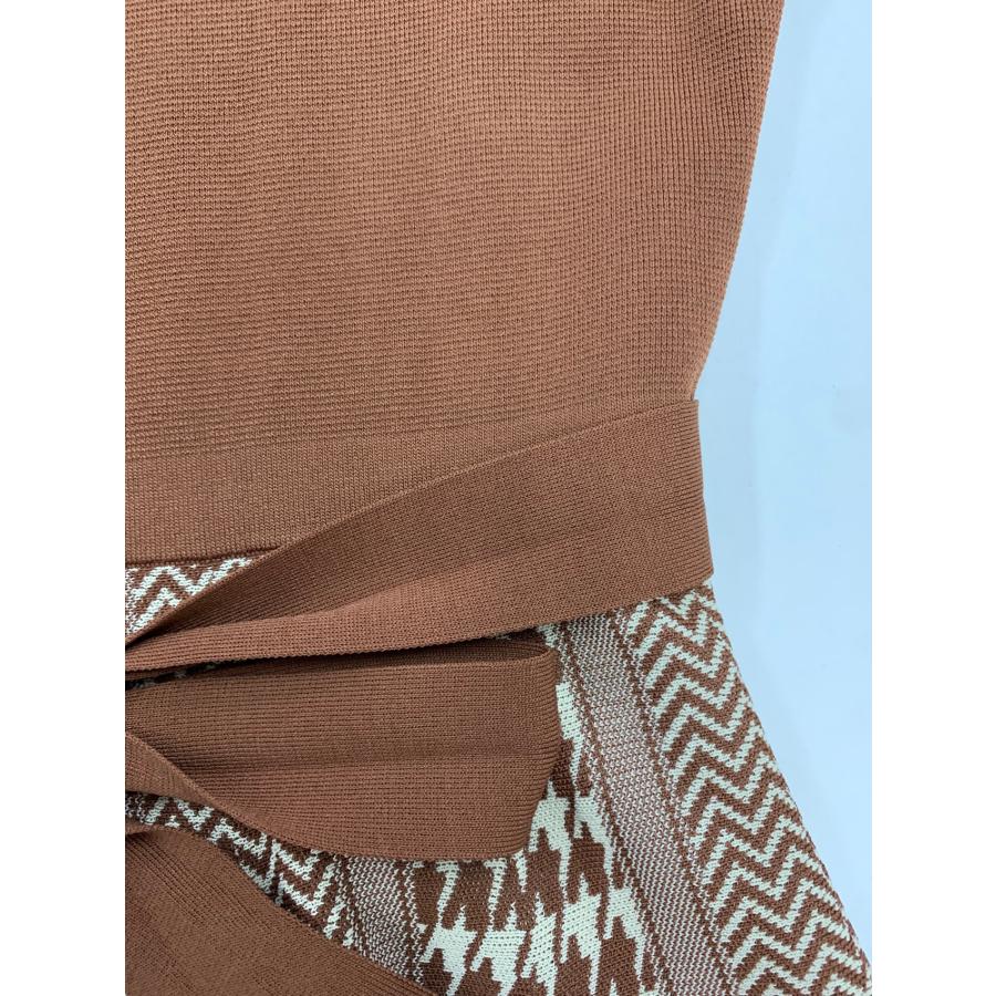 エムズグレイシー CheckxFlower Knit One-piece 918525 ワンピース 38