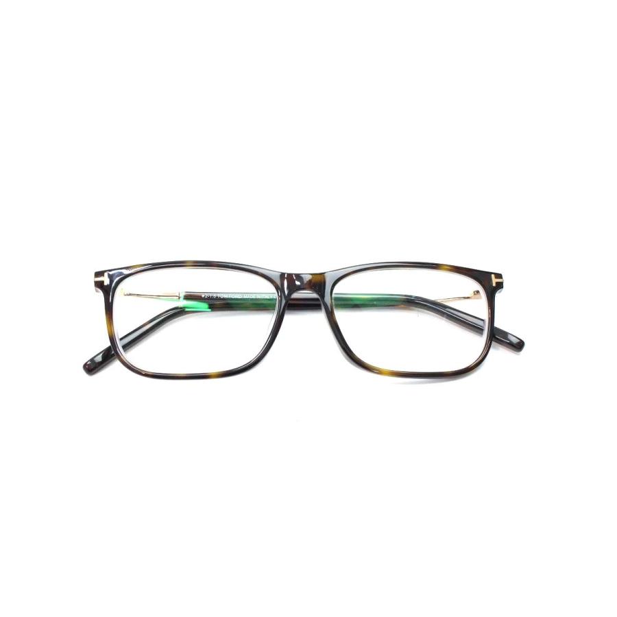 TOM FORD TF5398-F べっこう メガネ(度入り)ケース付き トムフォード TF5398-F メガネ ブラウン コンビフレーム フルリム