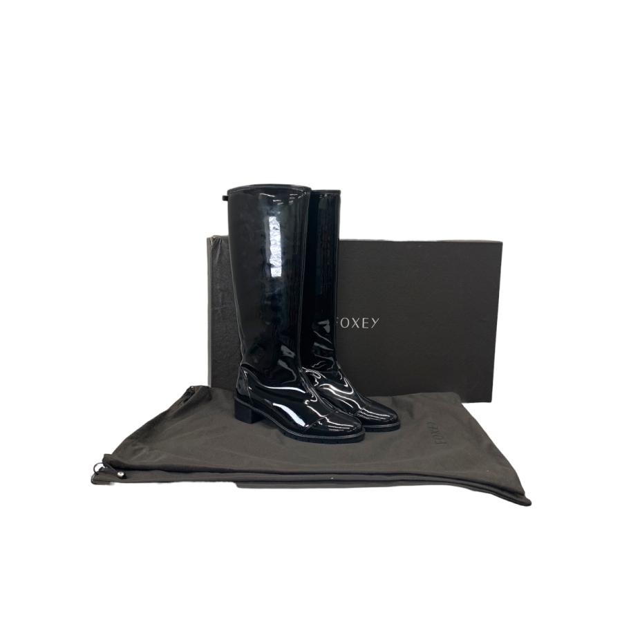 FOXEYフォクシー　レインブーツ37 黒 FOXEYフォクシーレインブーツ37 黒