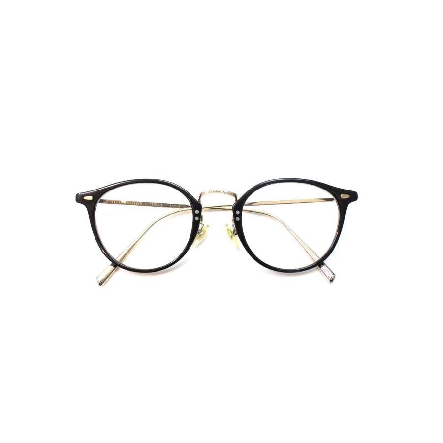 金子眼鏡 designed by UNITED ARROWS Logan メガネ ブラック/ゴールド 