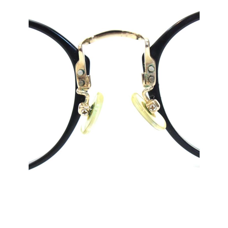 金子眼鏡 designed by UNITED ARROWS Logan メガネ ブラック/ゴールド