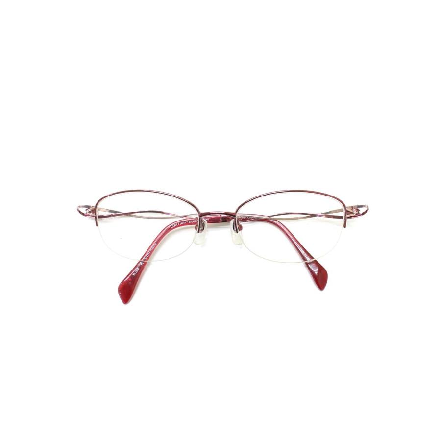 ラインアートシャルマン XL1650 メガネ レッド メタルフレーム
