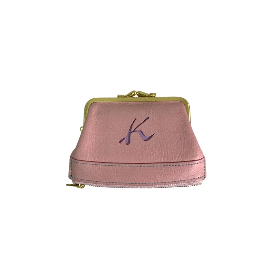 キタムラ がま口財布 ピンク ジップ レザー ITJSSKMJUG3G : ブランド