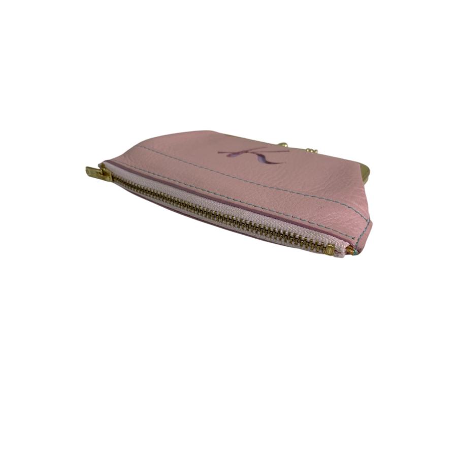 キタムラ がま口財布 ピンク ジップ レザー ITJSSKMJUG3G : ブランド