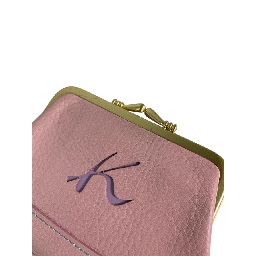 キタムラ がま口財布 ピンク ジップ レザー ITJSSKMJUG3G : ブランド