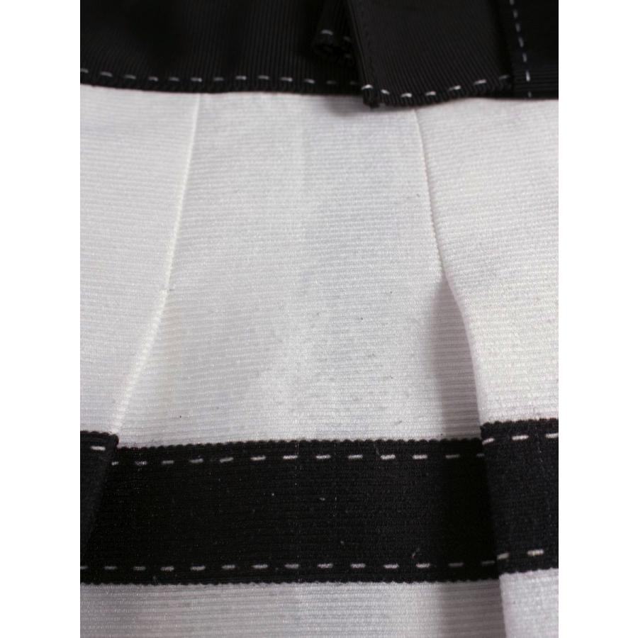 エムズグレイシー Ribbon Check Dress 811317 ワンピース 36 ホワイト