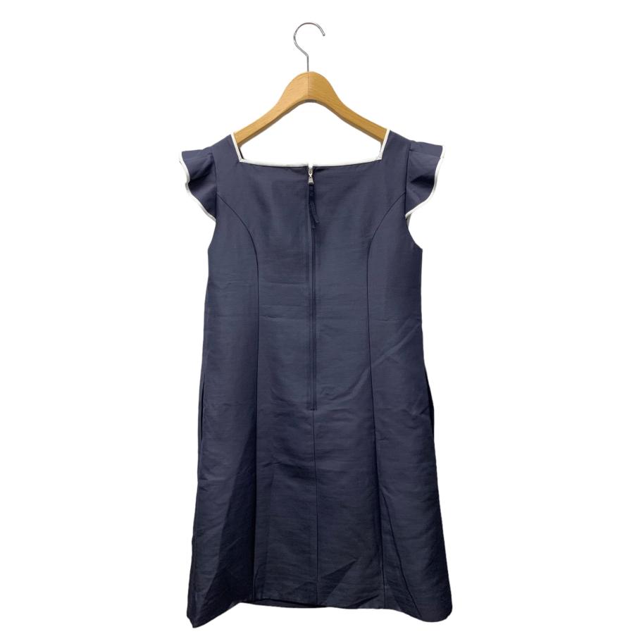 【新品タグ付】 FOXEY フォクシー フリルワンピース 38 ネイビー フォクシーブティック フリルドレス 37691 ワンピース 38 ネイビー