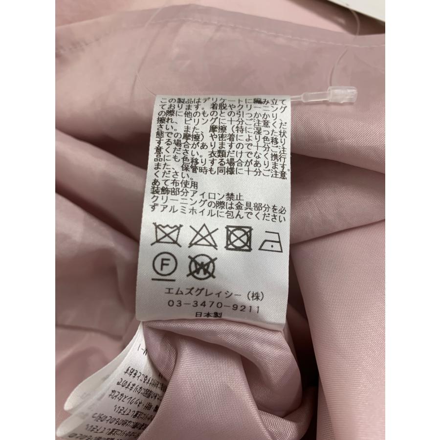 エムズグレイシー ニット×タフタ 311102 ワンピース 38 ピンク 切替