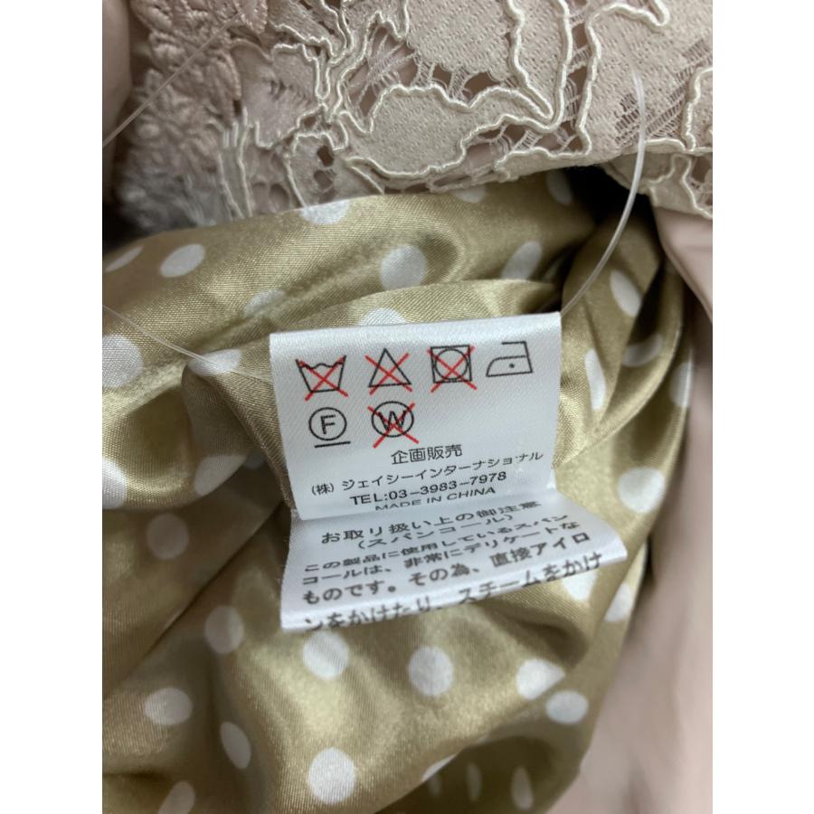 スーパービューティー ダウンコート 42 ピンク レース フラワー