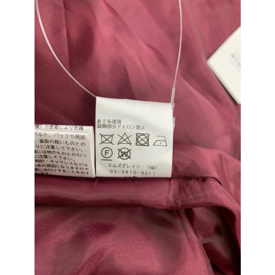 エムズグレイシー チェック柄 ラップ 417607 スカート 40 レッド  