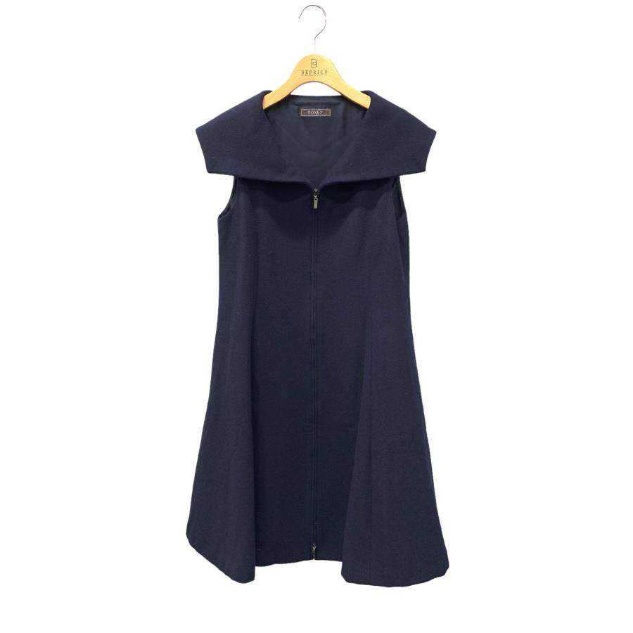 フォクシーブティック Dress Iris 43981 ワンピース 38 ネイビー