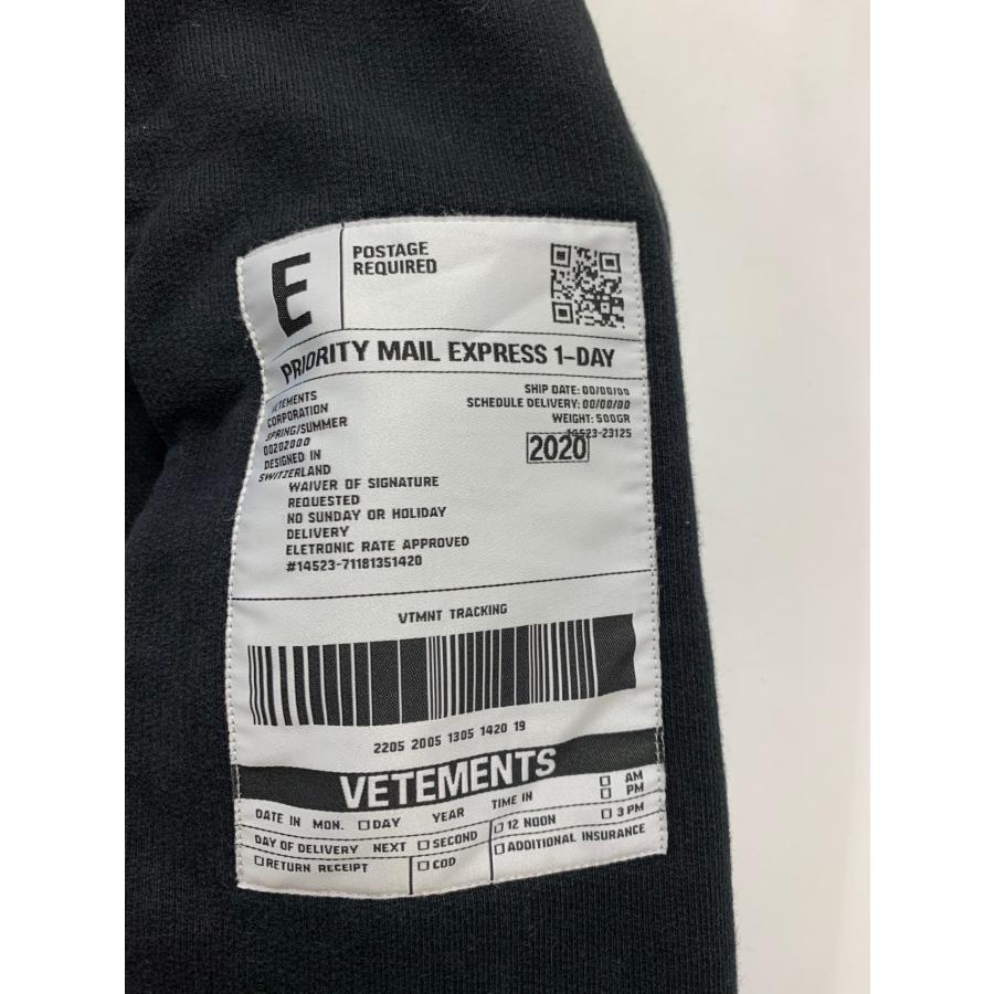 ヴェトモン SS20TR311 パーカー XS ブラック Postage Hoodie