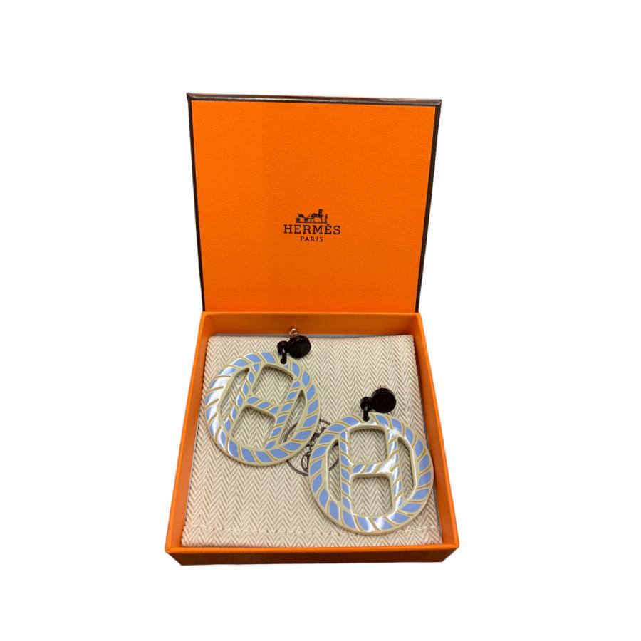HERMÈS ★エキップピアス新品未使用 HERMES 【新品未使用】エルメス Hエキップ ピアス バッファロー