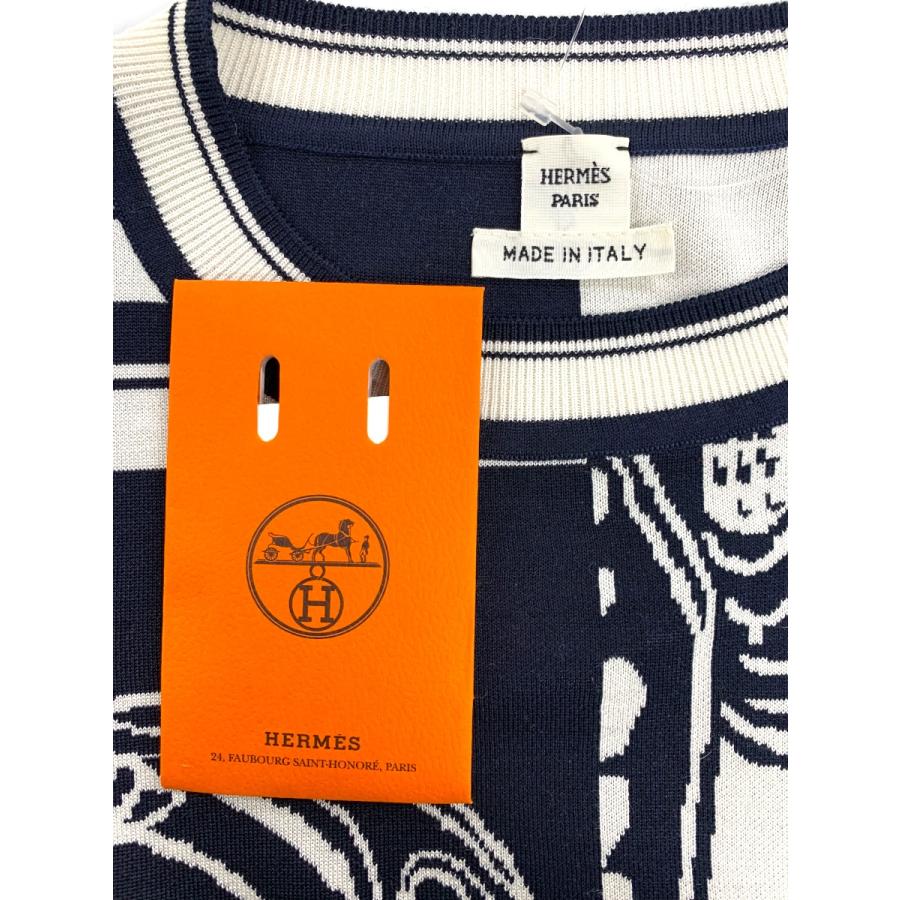 エルメス ロングスリーブニット ニットジャカード 《無秩序》 4E265D6