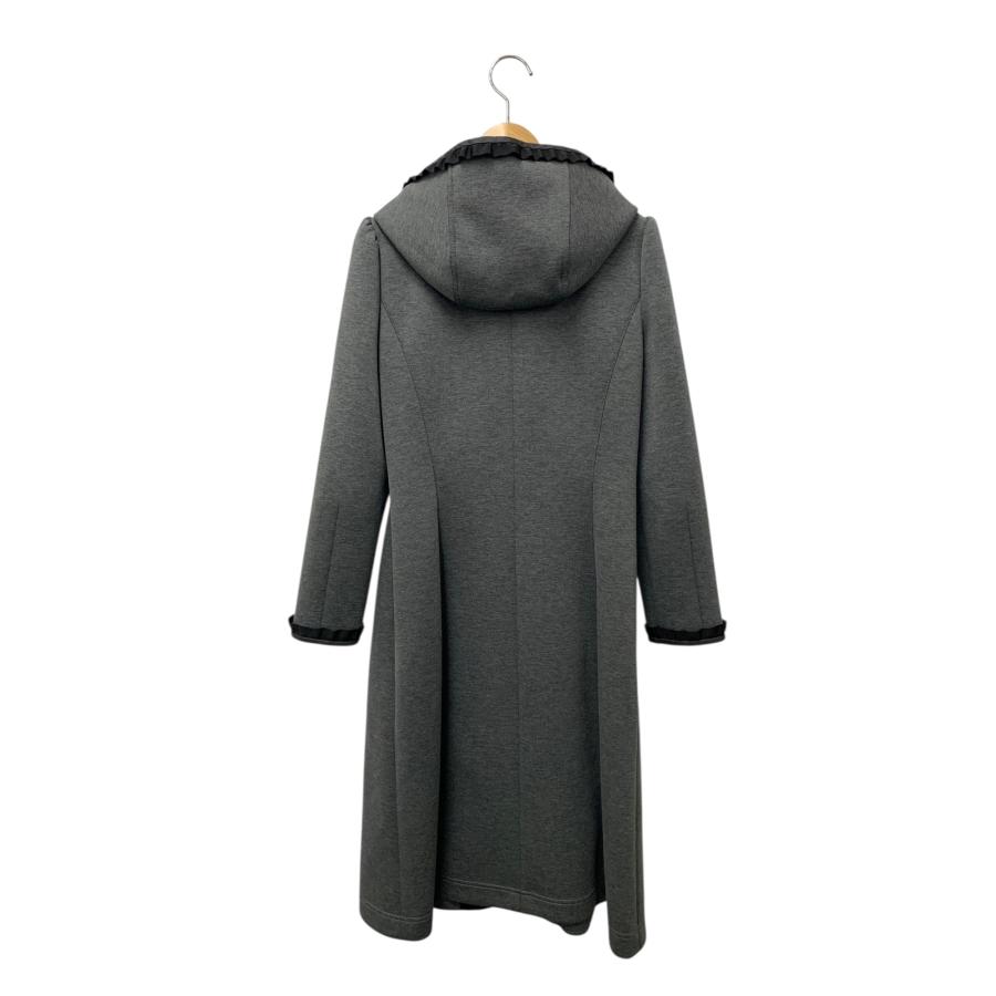 エムズグレイシー 111525 コート 38 グレー ボンディング フード