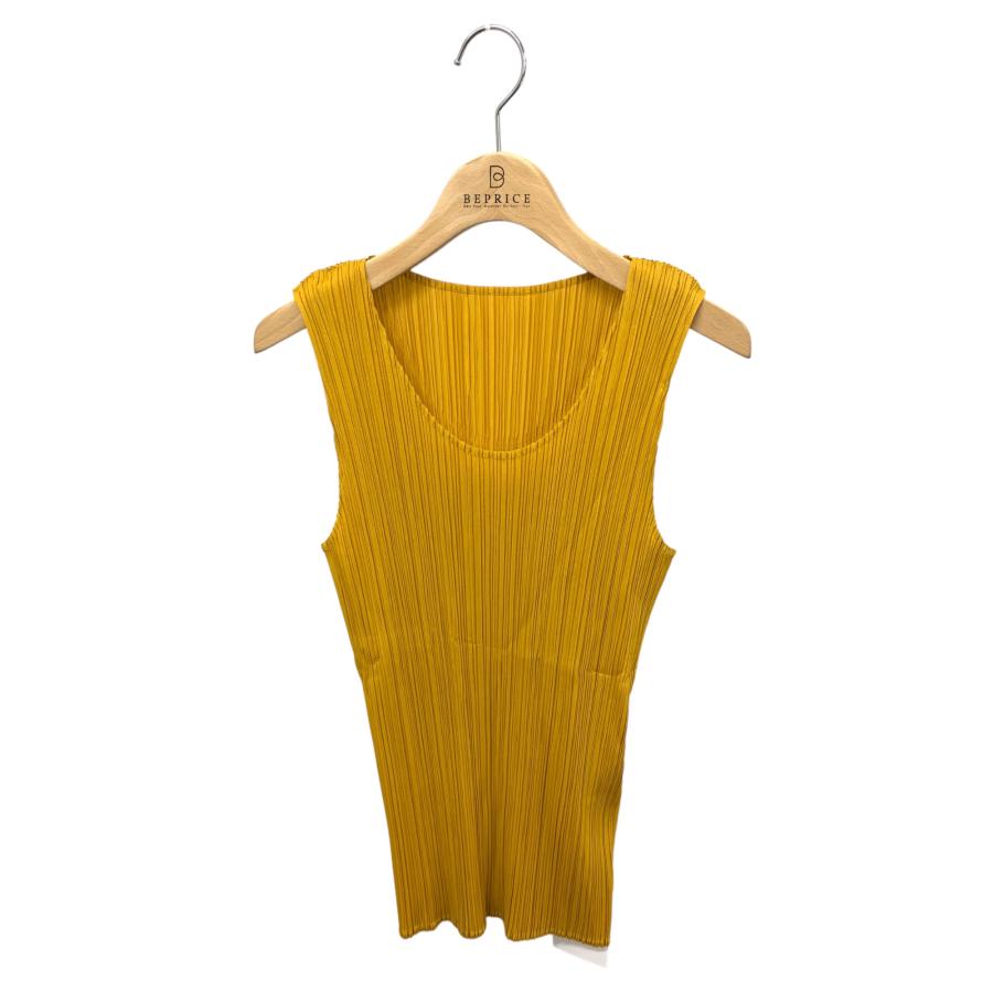 PLEATS PLEASE イエロー タンクトップ